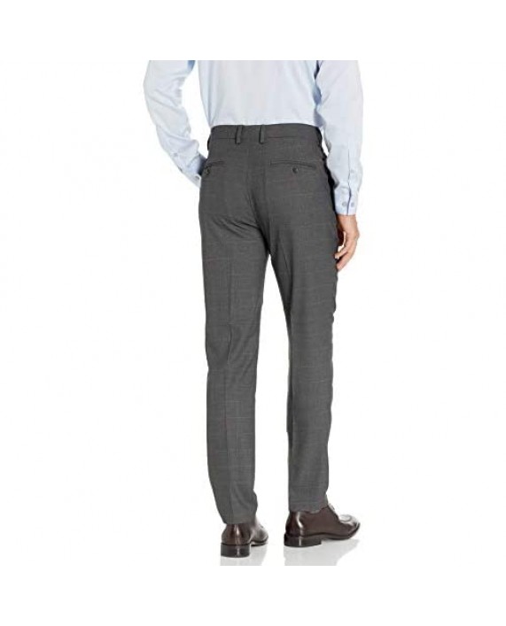 Haggar Men's Stretch Windowpane Slim Premium Flex Suit Separate Pant