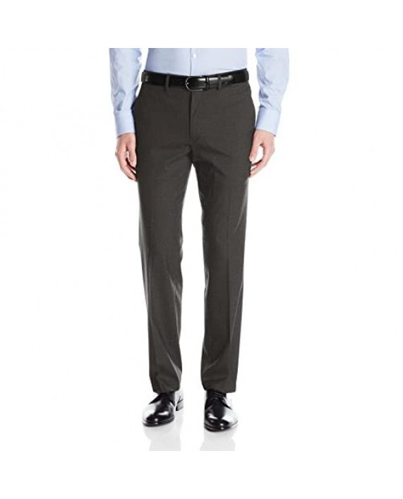 J.M. Haggar Men's Premium Stretch Plain-Front Flex-Waistband Straight-Fit Dress Pant