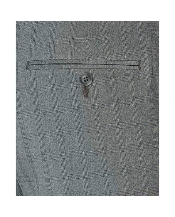 Perry Ellis Men's Slim Fit Non-Iron Tonal Heathered Stretch Dress Pant