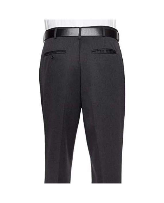 RGM Mens Dress Pants Formal and Work Slacks for Men – Pleated Front Cuffed Hem