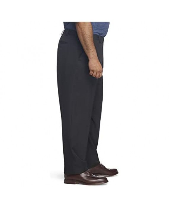 Van Heusen Men's Big & Tall Flat Front Straight Fit Solid Dress Pant
