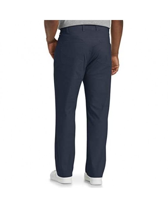 Essentials Men's Big & Tall Athletic-Fit 5-Pocket Stretch Twill Pant fit by DXL