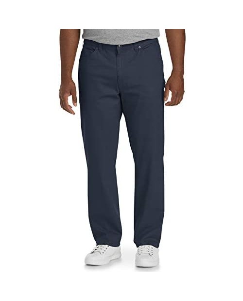 Essentials Men's Big & Tall Athletic-Fit 5-Pocket Stretch Twill Pant fit by DXL