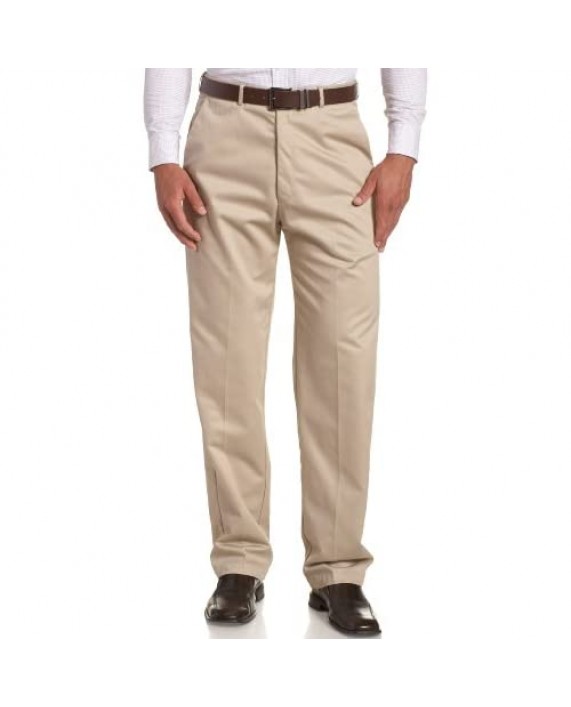 Haggar Men's Big and Tall Work to Weekend Hidden Expandable Waist Plain Front Pant