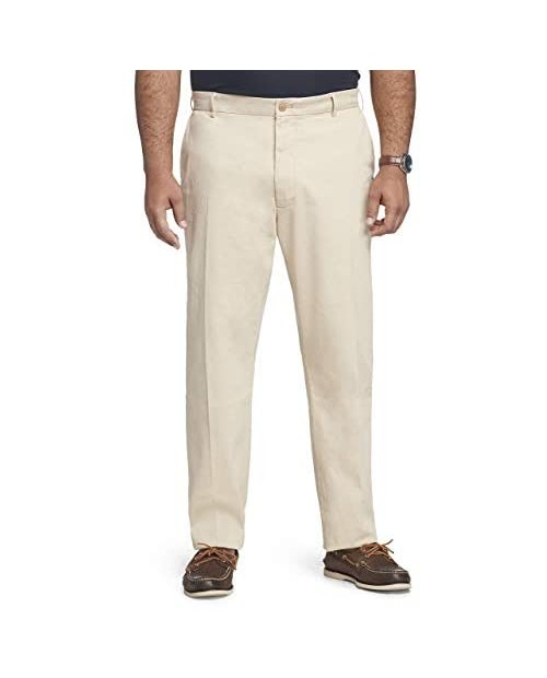 IZOD Men's Big & Tall Big and Tall Saltwater Stretch Flat Front Straight Fit Chino Pant