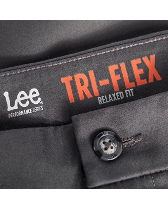 Lee Men's Performance Series Tri-Flex No Iron Relaxed Fit Pant