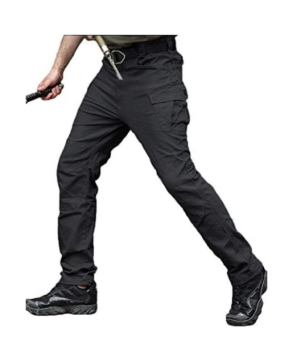 Men Ripstop Tactical Combat Military Pants Outdoor Work Cargo Casual Pants Cotton Workwear Trousers