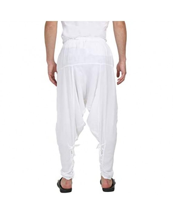 Mens Yoga Lightweight Cotton Dance Handmade Harem Pants - Samurai Style