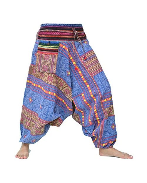 Siamrose Harem Pants Men Women Aladdin Pants Yoga Pants Handmade from Cotton