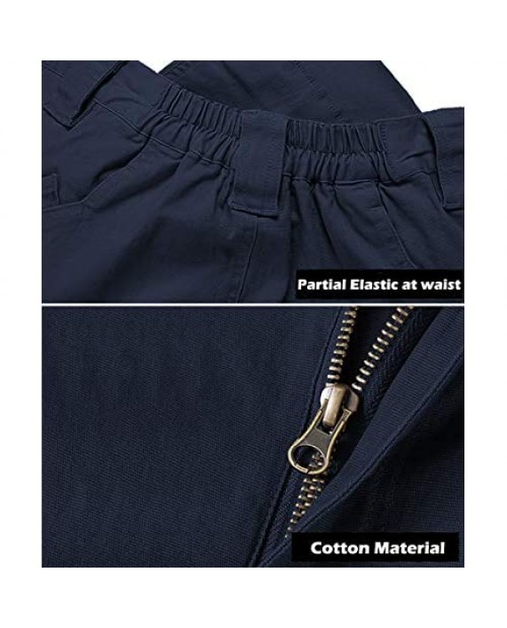 Susclude Men's Outdoor Cargo Work Trousers Military Tactical Pants Ripstop Assault Combat Trousers Hiking Pants Men