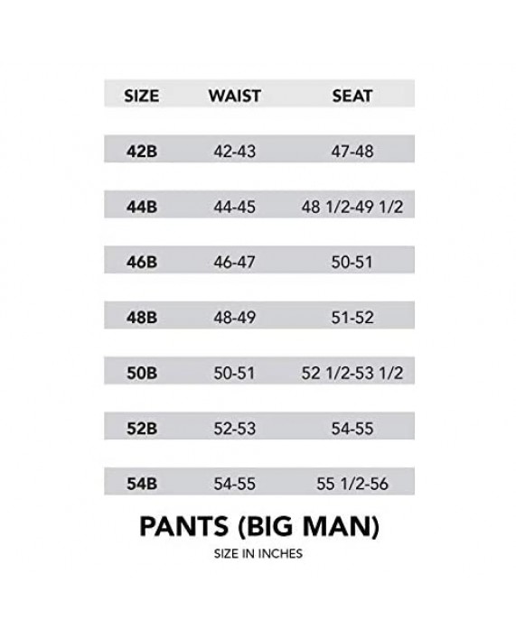 Van Heusen Men's Big & Tall Cuffed Crosshatch Pant Grey 60W x 32L