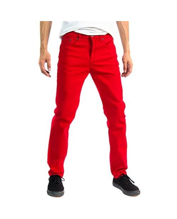 Alta Designer Fashion Mens Slim Fit Skinny Denim Jeans - Multiple Colors & Sizes