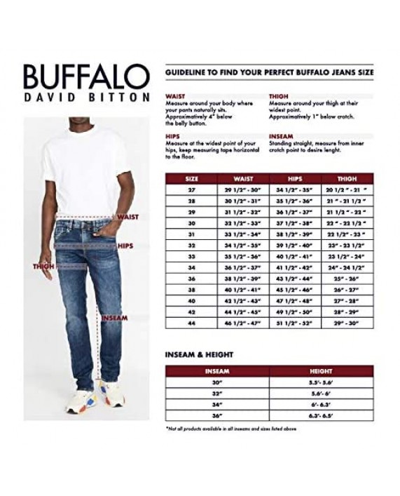 Buffalo David Bitton Men's Evan-x Slim Straight Fit Denim Jean