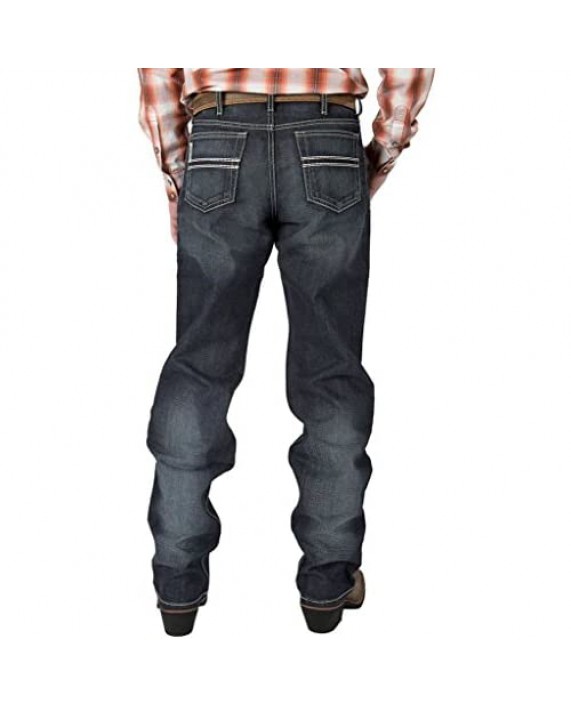 Cinch Men's White Label Relaxed Fit Mid-Rise Jeans Dark Stonewash - Mb92834019 Ind