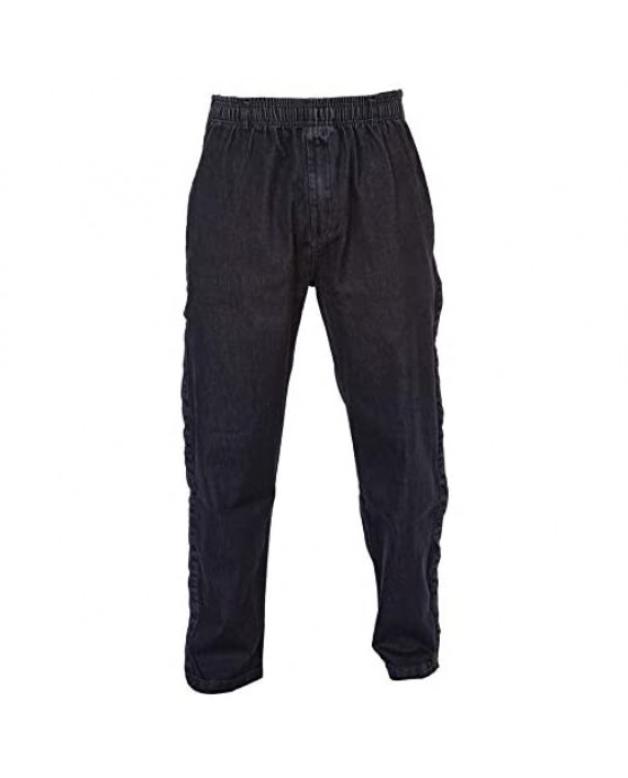 Funny Guy Mugs Tearaway Jeans Premium Breakaway Pants - Elastic Waist Faux Denim Pants