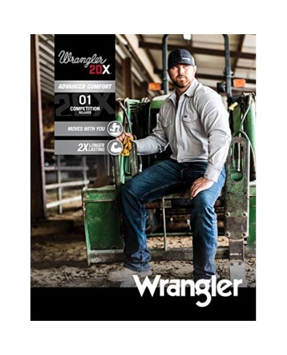 Wrangler Men's 20X 01 Competition Relaxed Fit Jean