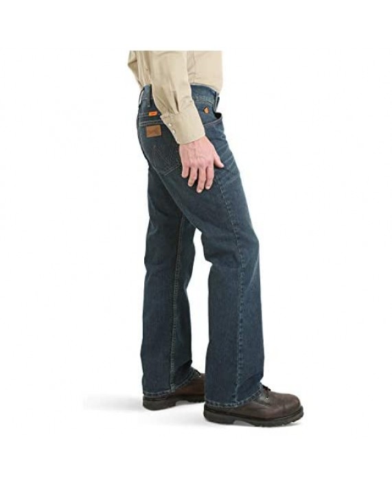 Wrangler Riggs Workwear Men's FR Flame Resistant Retro Advanced Comfort Slim Fit Boot Cut Jean