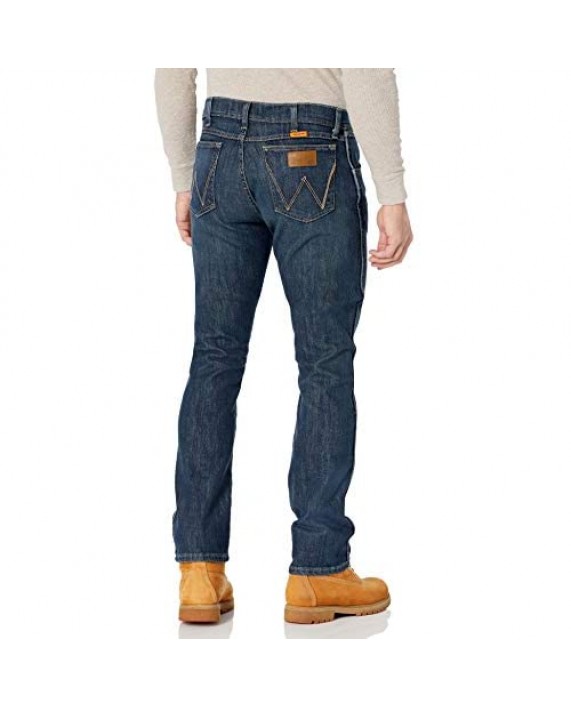 Wrangler Riggs Workwear Men's Fr Flame Resistant Retro Slim Straight Jean