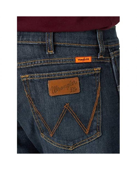 Wrangler Riggs Workwear Men's Fr Flame Resistant Retro Slim Straight Jean