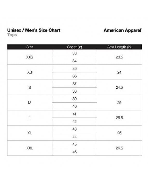 American Apparel Men's California Fleece Long Sleeve Zip Hoodie