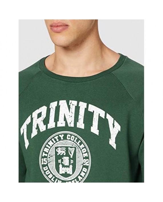 Bottle Green and White Trinity College Dublin Ireland Seal Sweatshirt