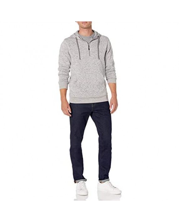 brand - Goodthreads Men's Sweater-Knit Fleece Long-Sleeve Half-Zip Hoodie
