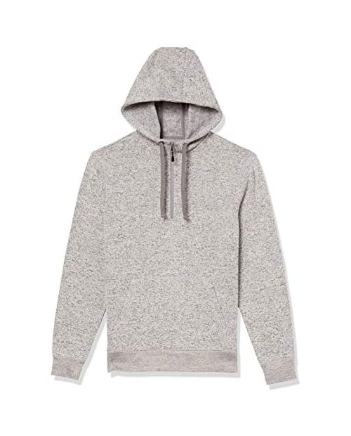  brand - Goodthreads Men's Sweater-Knit Fleece Long-Sleeve Half-Zip Hoodie