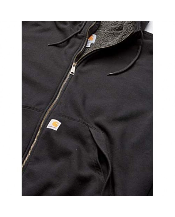 Carhartt Men's Big & Tall RD Rockland Sherpa Lined Hooded Sweatshirt Black 3X-Large
