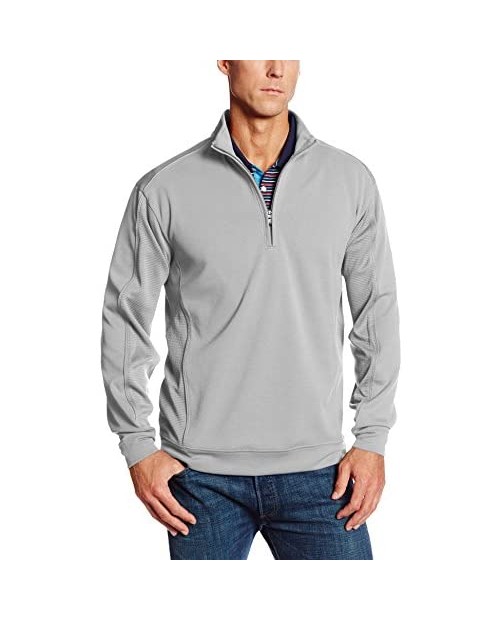 Cutter & Buck Men's Big-Tall Drytec Edge Half Zip Sweatshirt Reflect 3X-Large/Tall
