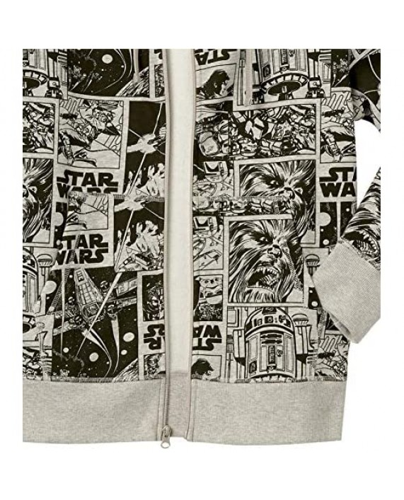 Essentials Men's Disney Star Wars Marvel Fleece Full-Zip Hoodie Sweatshirts