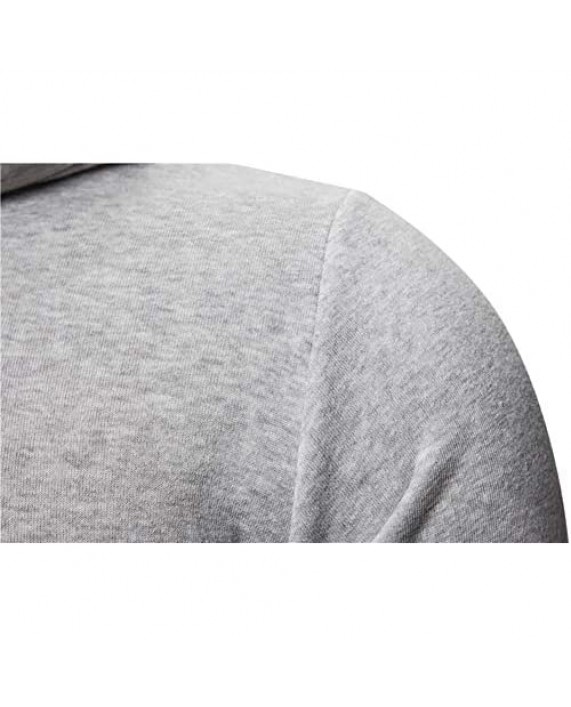 FASKUNOIE Men's Fashion Hoodies Sweatshirts Lightweight Jersey Jacket Sport Fitness Sweatshirt with Kanga Pockets