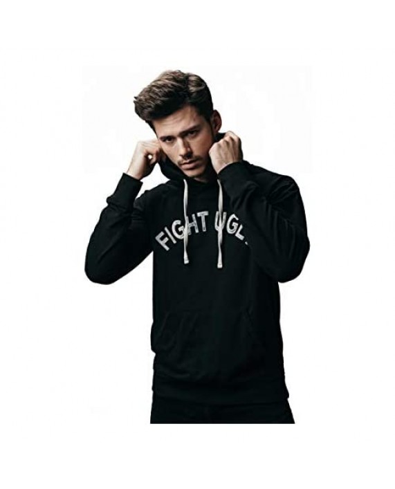 KEEPIT Handsome ‘Fight Ugly’ Long Sleeve Hoodie Sweatshirt
