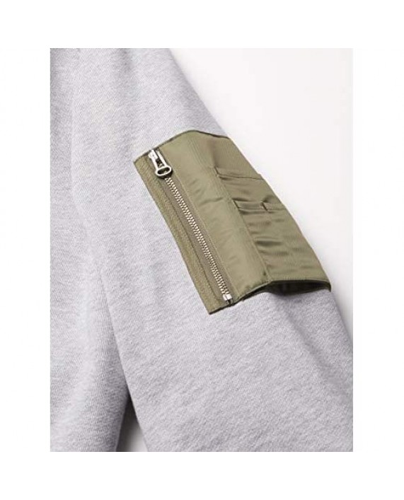 Lacoste Men's Long Sleeve 1/4 Zip Hooded Sweatshirt with Arm Pocket