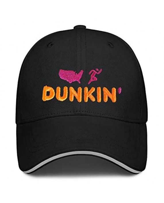 Mens Womens Dunkin-Logos- Adjustable Golf Bucket Hats Military Caps Vintage Trucker Hat Cap