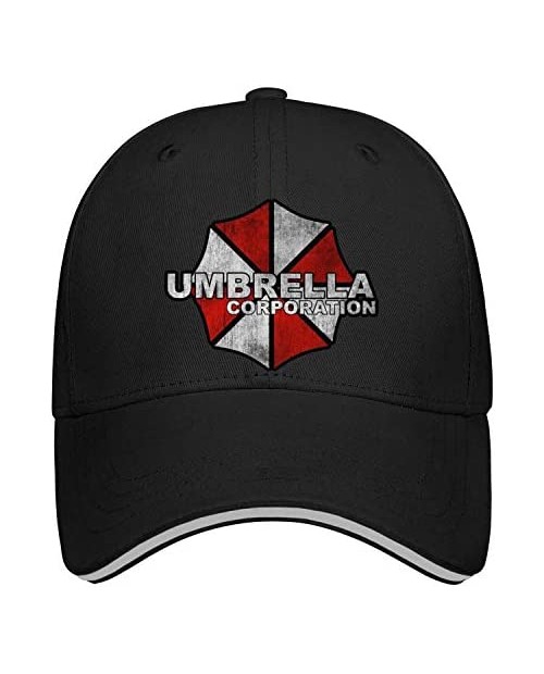 Mens Womens Retro-Umbrella-Corporation-Logo- Adjustable Bucket Sun Hats Military Caps Vintage Trucker Hat Cap