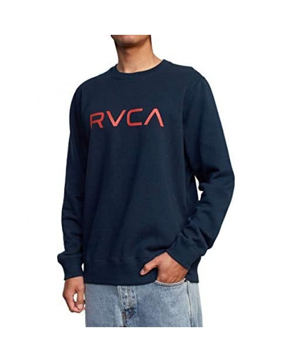 RVCA Men's Graphic Fleece Crew Pullover Sweatshirt