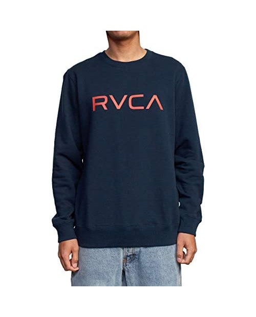 RVCA Men's Graphic Fleece Crew Pullover Sweatshirt