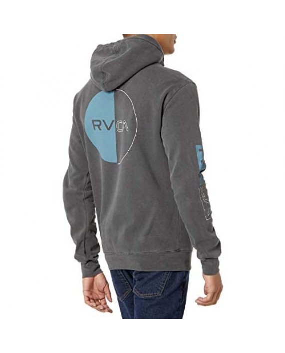 RVCA Men's Pigment Dye Hooded Pullover Fleece