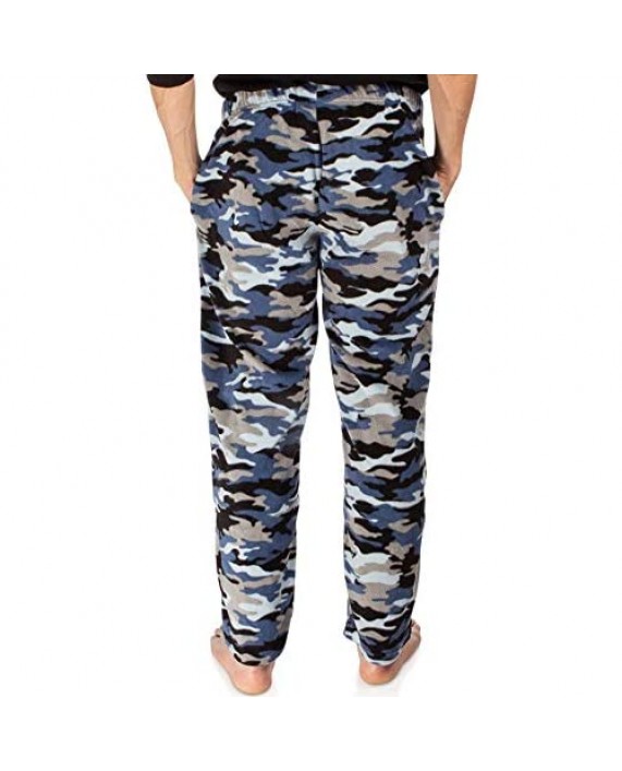 DG Hill Plaid Pajama Pants for Men Fleece Lounge Pants Men with Pockets and Drawstring