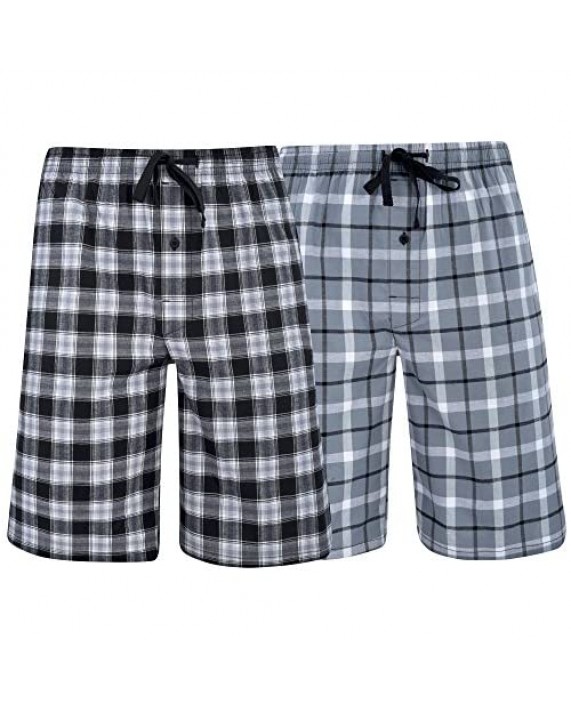 Hanes Men’s & Big Men’s Woven Stretch Pajama Shorts – 2 Pack