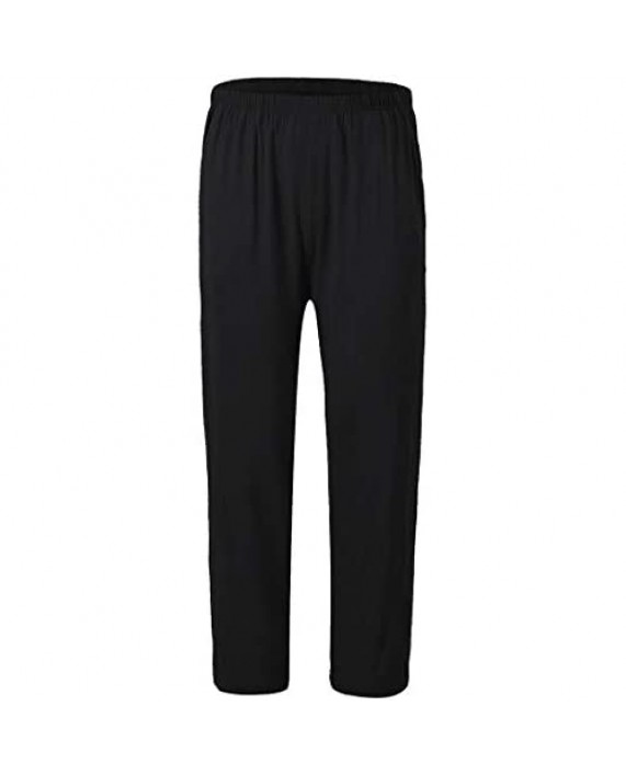JINSH Men's Pajama Pants Pockets Modal PJ Pajama Bottoms Sleepwear Homewear Lounge Pants
