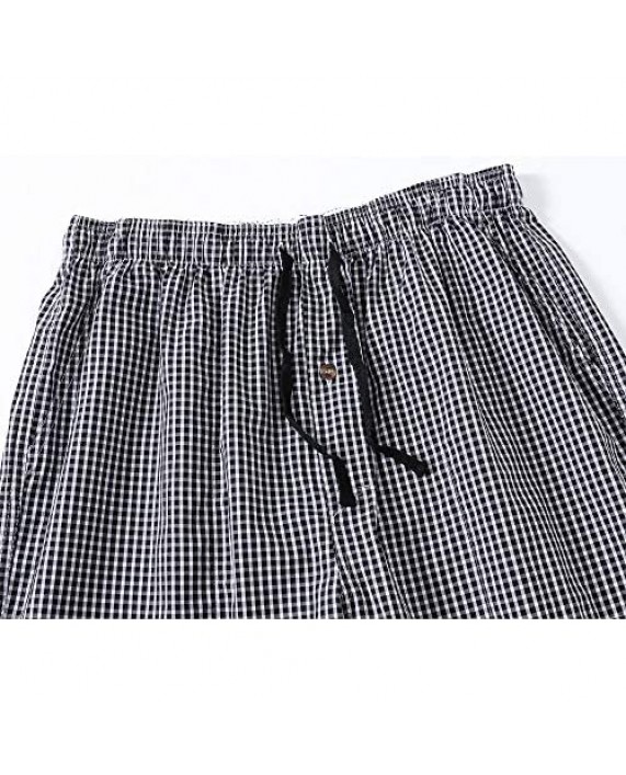 JINSHI Men’s Pajama Pants Soft Sleep Pants Pajama Bottoms Cotton Lounge Pants with Pockets