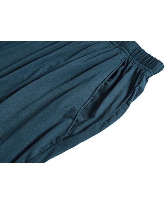 JINSHI Men’s Pajama Shorts Comfortable Lounge Sleep Shorts with Pockets