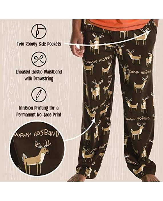 Lazy One Pajama Pants for Men Men's Separate Bottoms Lounge Pants Funny Humorous
