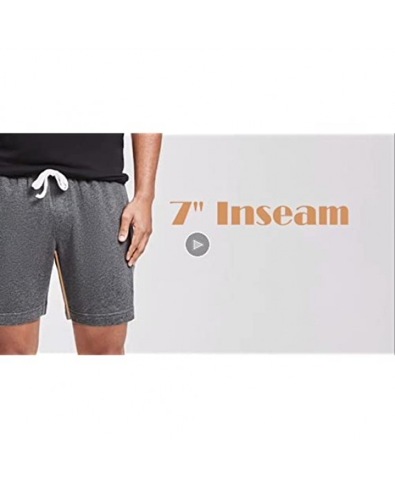 MaaMgic Mens Athletic Shorts Zipper Pocket 7 Workout Gym Casual Above Knee Outfit Shorts for Men Bodybuilding Pants Pajama