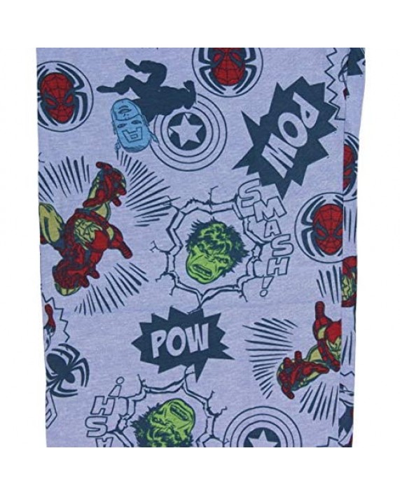 Mad Engine Marvel Superheroes Comic Book Men's Sleep Lounge Pajama Pants