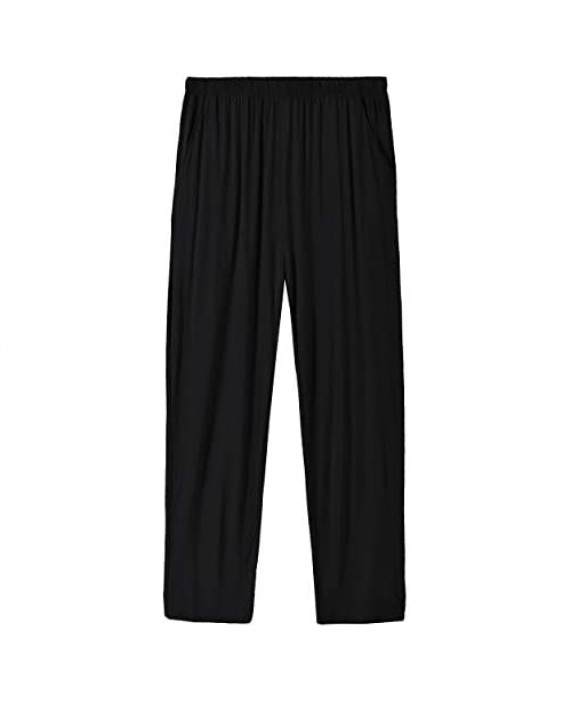 MoFiz Men's Pajama Pants Ultra Soft Modal PJ Bottom Jersey Knit Pajama Pants/Lounge Pants/Sleepwear Pants 3Pack