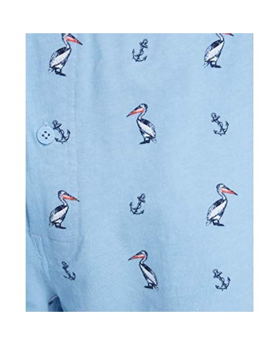 Nautica Men's Soft Knit 100% Cotton Elastic Waistband Sleep Lounge Short