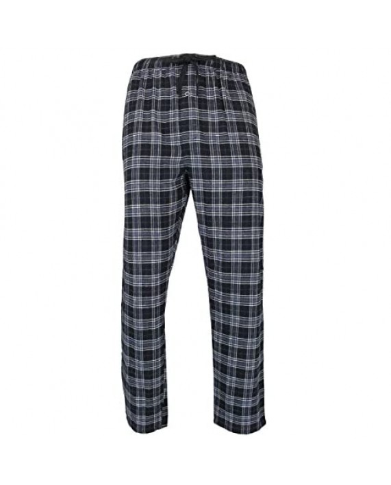 RK Classical Sleepwear Men’s 100% Cotton Flannel Pajama Pants