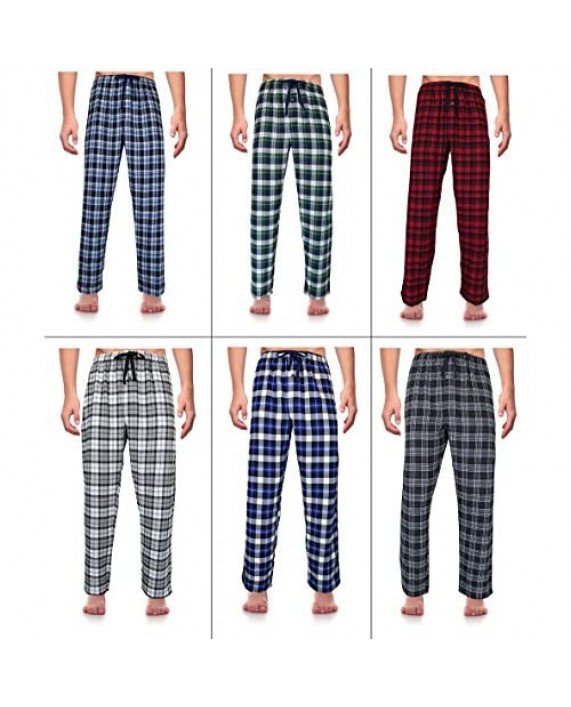 RK Classical Sleepwear Men’s 100% Cotton Flannel Pajama Pants